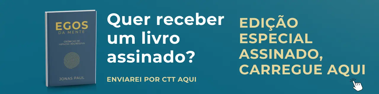 Edição Especial Assinado do Livro Egos da Mente de Jonas Paul